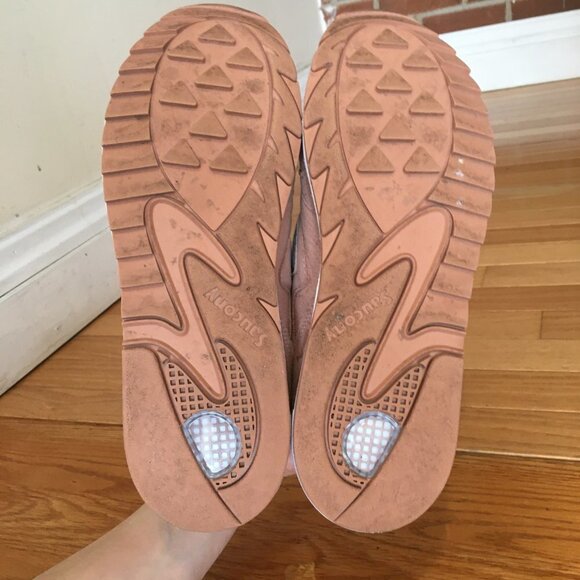 Saucony Elite Grid 8000 Salmon Charcoal Sneakers - Picture 5 of 8